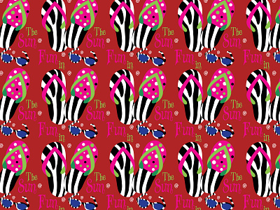 The sun fun it for summer day art background flat fun graphic illustration patterns summer summer party sun vector wallpaper