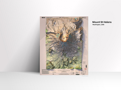 Mount St Helens Cartography cartography design maps