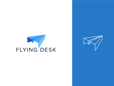 Flying Desk branding branding design design identity identity branding logo visual identity