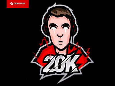 20k_esp app branding design esports gaming identity illustration logo logotype mascot sport sports twitch twitch.tv typography vector youtuber