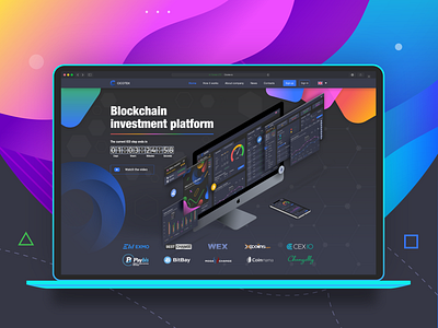 SaaS Product Landing Page Design for a Fintech startup banking blockchain branding crypto dashboard extej finance fintech landing landing page payment platform product saas saas landing page startup web web app web design webapp