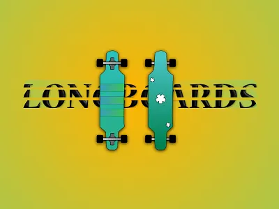 Daily UI # 52 - Logo Design affinity designer board branding dailu ui 52 daily 100 daily 100 challenge dailyui52 design green illustration logo logo design logo idea logo illustration longboard longboards orange skate skateboard ui design