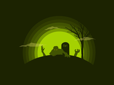 Zombie art background art background design design halloween illustration photoshop scary spooky ui vector wallpaper zombie