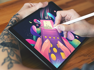 Digital Illustration Process art blog illustration creative process design design photo design process design studio digital art digital artist digital artwork digital illustration digital painting game graphic design illustration illustrator procreate tetris user experience ux