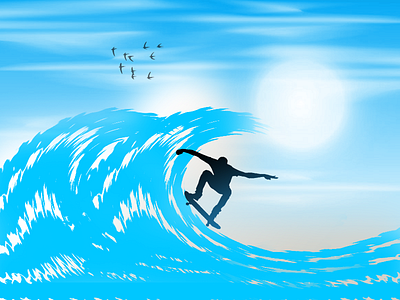 Ocean Graphic illustration