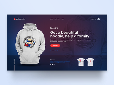 Yotireuncabo concept cuba cuban design friends gradient graphic design havana interaction interface landingpage t shirt tornado uiux victims web design website