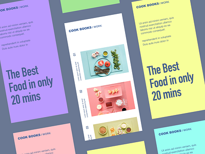 Food colorful app food app ui ux