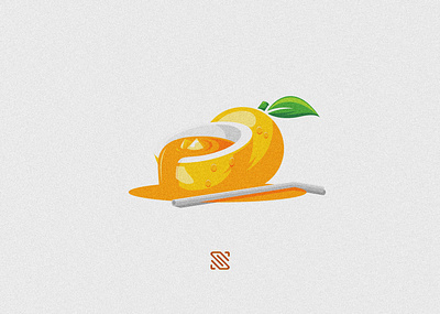 Orange Juice Logo ai artwork brandidentity design esport fruit graphicdesign ice icon illustration leaf lemon logo orange orange juice vector