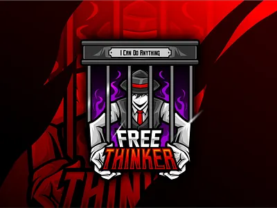 Free Thinker artwork branding design esportlogo gaming logo illustration logo sport vector