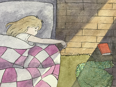 Three pages later... zzzz art illustration sketch sketchbook watercolor