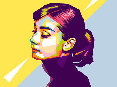 Audrey Hepburn design illustration popart vector wpap