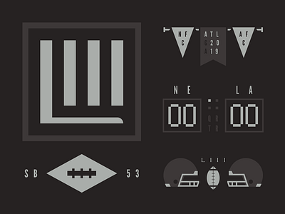 Super Bowl LIII branding football logo super bowl superbowl