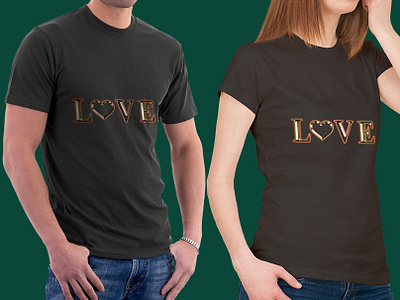 Golden love T-shirts art beautiful boyfriends branding couple creative design energy female friends girlfriends golden love illustration love male shirts single teeshirts valentine valentine day