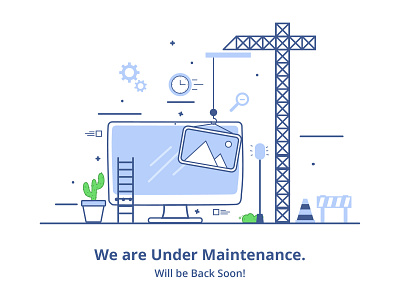 Under Maintenance Design design illustration ux