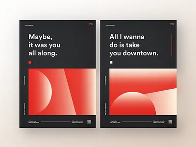 LC Posters abstract geometric poster poster design shapes simple type typography