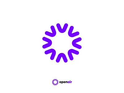 Open Air brand branding circle color design logo logotype marca programming