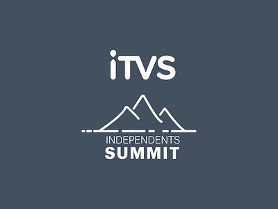 ITVS independents summit version 3 with icon branding design digital icon illustration independents itvs itvts logo logo icon logotype summit v logo version