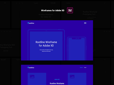 Rootline - Wireframe 20 Categories adobe block bootstrap grid templates ui we design web wireframe wireframe kit xd