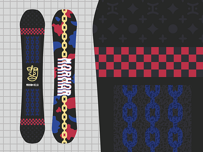 Marhar XCLSV design drip marhar snowboard