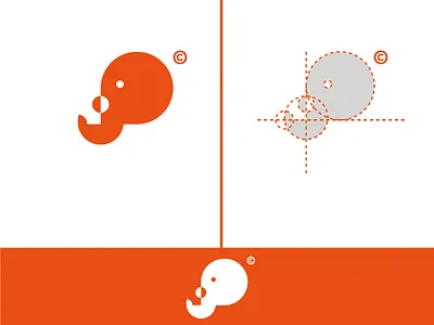 Elephant Logo art brand identity graphic designers graphics design illustrator design logos minimal modern logos technology ui ux design vector art