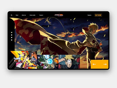 Naruto to Boruto : Shinobi Striker anime app design icon minimal naruto ui ux web website