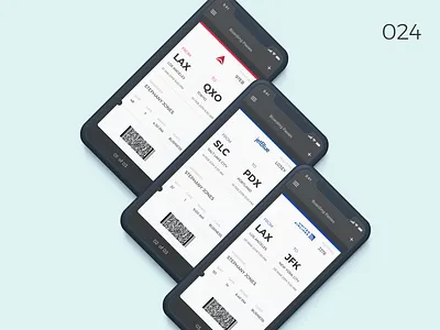 Daily UI Challenge - Day 24 024 airline airport app boarding boarding pass branding daily ui dailyui design flat iphone 10 ui ux