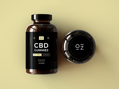 CBD Gummies Packaging brand brand identity branding cbd cbd gummies cbd oil logo minimal modern package design packaging