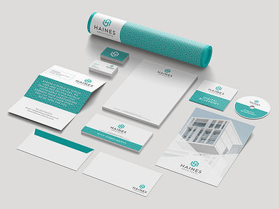 Haines Architects Brand Identity architect branding design graphic logo stationery design