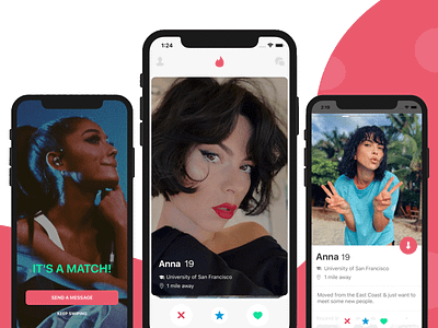 Dating App Template for iOS app template dating dating app datingapp design firebase ios mobile mobile app mobile app design mobile app development mobile templates swift uikit uikits