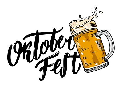 Oktoberfest autumn beer design festival icon illustration lettering logo oktober oktoberfest sketch type vector