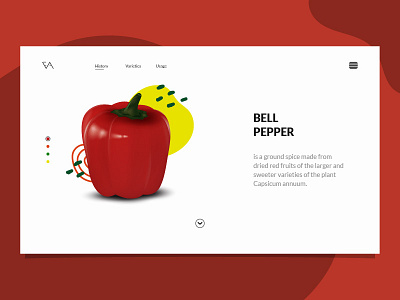 Paprika Landing Page design dribbble graphic illustration landing page paprika realistic ui ux vector