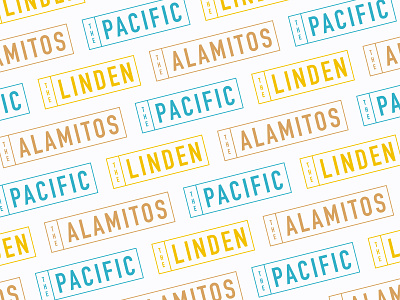 Long Beach Collection Pattern branding colorful identity logo long beach mark pattern