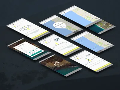 Huey app design design google material material design mobile app ui ui design weather app