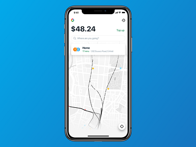 Opal Card Concept app concept design ios maps ui