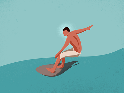 Surfing- (30/100 ) Daily Illustration Challenge character illustration ipad procreate waves