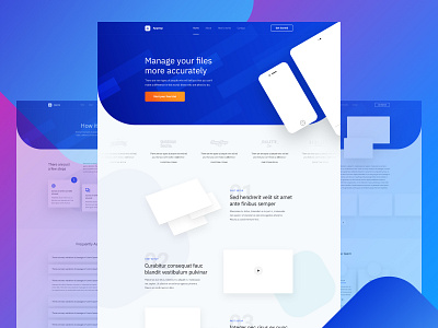 Free Website Template for App Presentation app app presentation awesome design free illustration isometric landing logo modern modern app landing page portfolio psd template ui ux