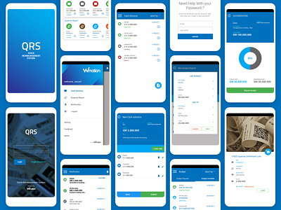 QRS - Quick Reimbustment System design ui ux ui design