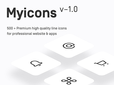 Myicons — Premium Vector line Icons flat icons icon collection icon design icon set icons line icons myicons ui