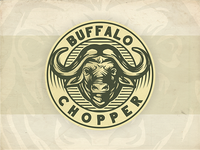 Buffalo Chopper brand branding designs flame illustration logo typography vector