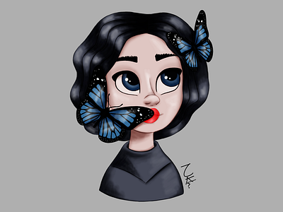 Butterfly spellgirl character character art concept creative design fashion gigital art illustration illustrator