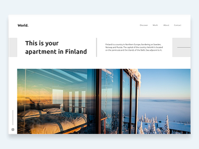 Finland Trip design ui ux website