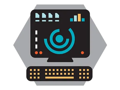 Computer icon app artwork branding design education flat graphic icon iconography icons illustration iphone logo modern ui ux vector web website