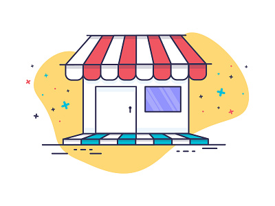 Store Icon Design design icon illustration store supermarket ui