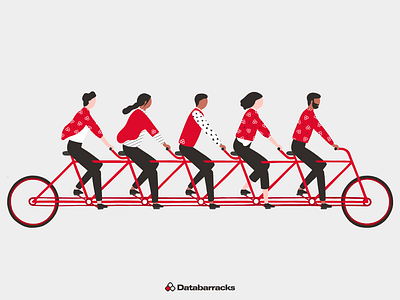 Databarracks Illustration | Team branding design illustration team vector vector artwork