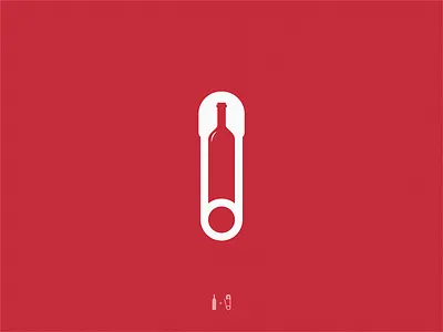 Wine + pin / logo idea brand design icon illustration logo symbol