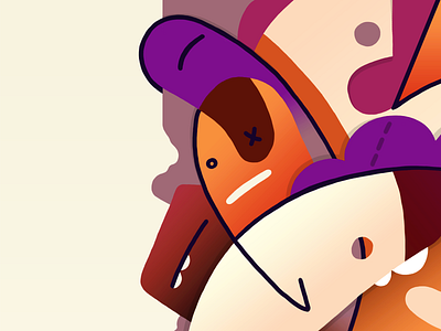 Drowsiness (details) character handmade illustration littleworld monster