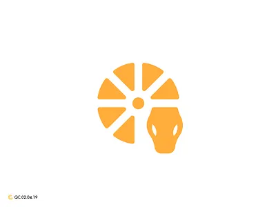 Citrus Serpent Logo brand branding golden ratio logo mark modern orange python serpent snake viper