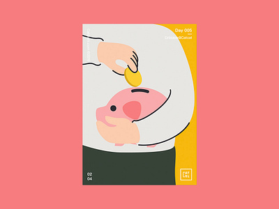 China New Year 2019 color design illustrator pig