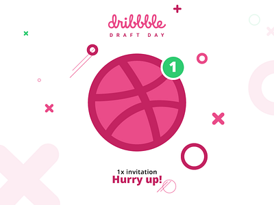 1 Dribbble Invitation dribbble giveway invitation one