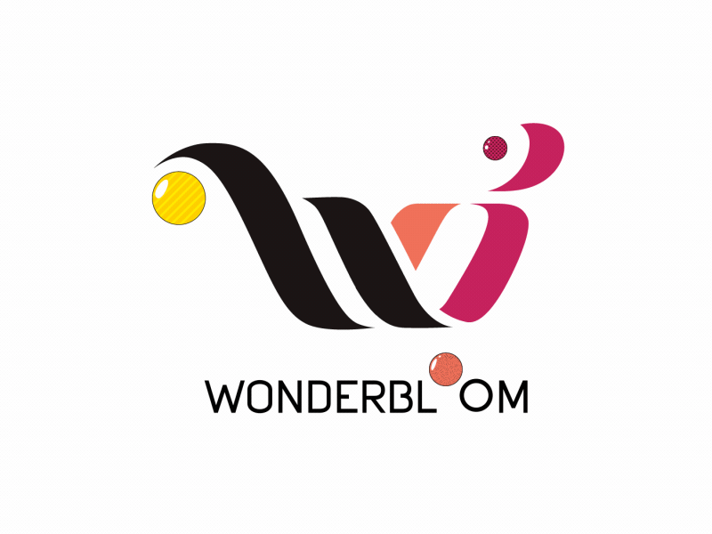 WonderBloom Animated Logo animated logo animation animation 2d cel design fluid frame by frame illustration liquid logo motion motion animation motion design motion graphics